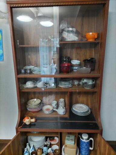 ★早い者勝ち★食器棚 ヴィンテージスリム食器棚 (WAL) | ニトリネット【公式】 家具