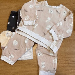 【取引決定】80〜95サイズ　淡色ベビー服　9点の画像