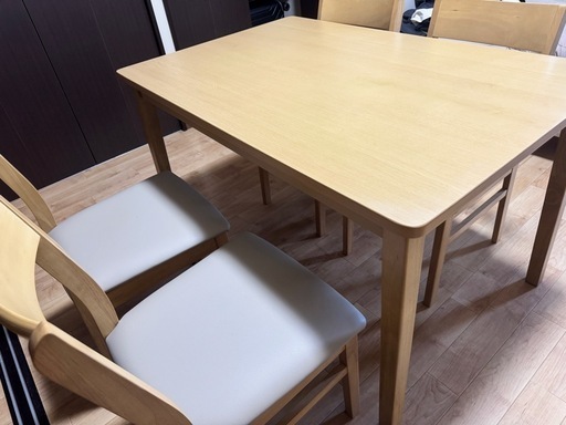 高品質 木製ダイニングテーブルセット