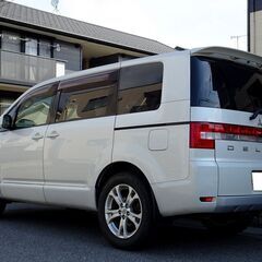 車検満タン 4WD デリカD5 クリーンディーゼルターボ ナビ フルセグTV Bluetooth フリップダウンモニター バックモニター 両側パワスラ スマートキー シートヒーター クルコン HID ETCの画像