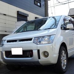 車検満タン 4WD デリカD5 クリーンディーゼルターボ ナビ フルセグTV Bluetooth フリップダウンモニター バックモニター 両側パワスラ スマートキー シートヒーター クルコン HID ETCの画像