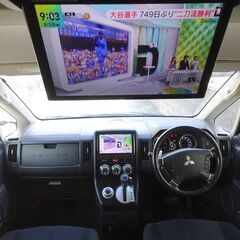 車検満タン 4WD デリカD5 クリーンディーゼルターボ ナビ フルセグTV Bluetooth フリップダウンモニター バックモニター 両側パワスラ スマートキー シートヒーター クルコン HID ETCの画像
