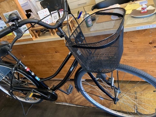 【SALE！8月末まで防犯登録無料！後輪タイヤ・後輪チューブ新品！】シングルギア　27インチ自転車　ブラック