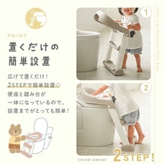 【未使用品】補助便座　折りたたみ　ステップ付きの画像
