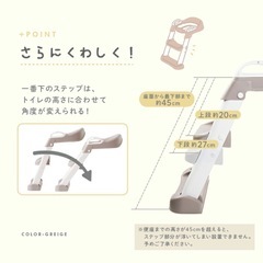 【未使用品】補助便座　折りたたみ　ステップ付きの画像