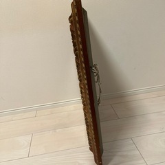 アンティーク　金色フレームの抽象油彩画　アートの画像