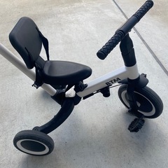 子供用変形三輪車手押し棒付きの画像