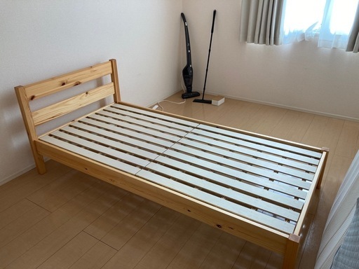 ※お渡しは受渡し　無印良品 パイン材シングルベッド フレームのみ 無印 パイン材 シングルベッドフレーム (まんげつ) 英賀保の