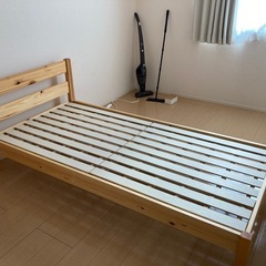 無印 パイン材 シングルベッドフレーム (まんげつ) 英賀保の