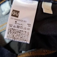 GU　 フレア　デニム　ジーンズ　ブーツカット　ボトム　の画像