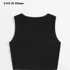 SHEIN クロップド丈タンクトップの画像