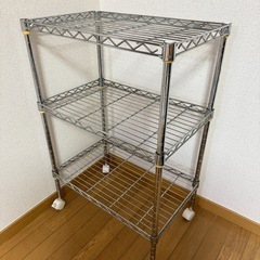 3段メタルラック 55 x 35 x 83cmの画像