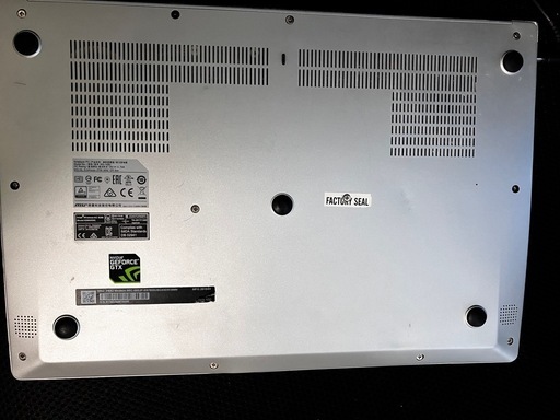 取引中　ゲーミングPC MSI PS42 Core i7 8550U 1.8GHz            メモリ16GB