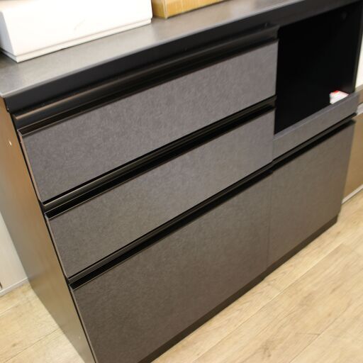 【川崎市宮前区リサイクルオフ】ニトリ　レガーレ　100KB　BK2　ダークカラーレンジボード