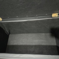 【お取引予定有】スツール 黒革ソファー風の画像