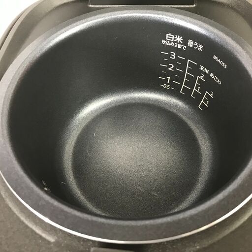 9/7終 25年製 TIGER タイガー 3合炊き マイコンジャー炊飯器 JBS-B055 メタルブラック 25h菊ST