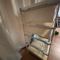 差し上げます！無印　メタルラックの画像