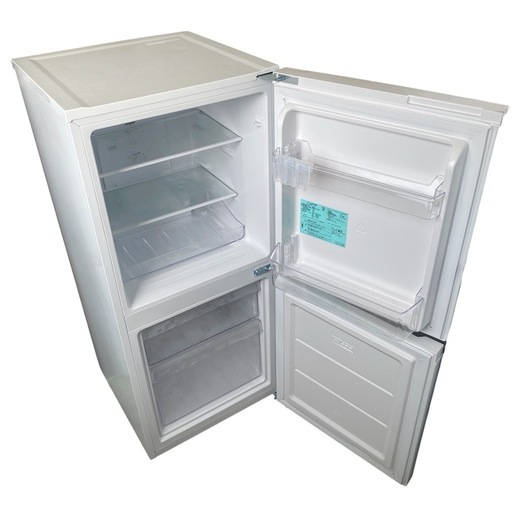 ♦Haier ノンフロン冷凍冷蔵庫【2024年製】OBBR-121A 冷蔵庫 ブラック OBBR-121A-K [幅49.5cm /121L /2ドア /右開きタイプ