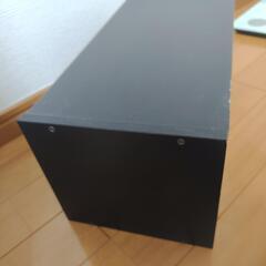 CDラック 木製 黒の画像