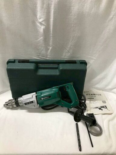 HITACHI 日立 二段変速 振動ドリル VTP-25 25mm 動作良好 HITACHI 2段変速振動電気ドリル VTP-25 100vケース付 日立 住宅建築資材