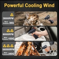 圧倒的最強ブロワーファン - 40万RPM 風速130km/h 風圧380Gの画像
