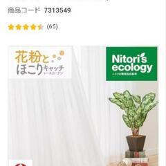 ニトリ　レースカーテンの画像