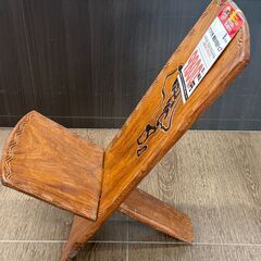 【直接引き取り限定】アフリカ 無垢木製チェアの画像