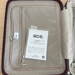 ACE スーツケース　新品未使用 の画像