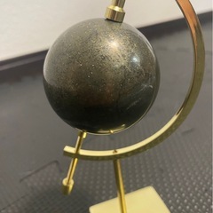 天然石ソーダライト&パイライトスフィアの画像