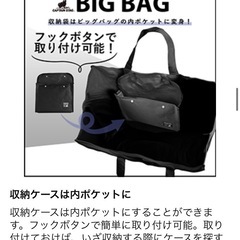 CAPTAIN STAG 120 キャンプギア　トートバッグ ビッグバッグ 収納ケース付きの画像