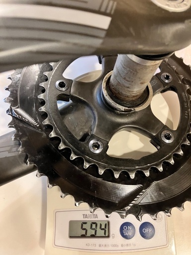 超軽量FSA K-FORCEカーボンクランク+absolute black楕円チェーンリング、TOKENBB