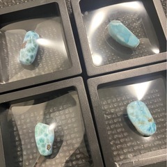 ラリマー原石4点セットの画像