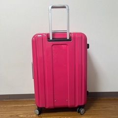 SUNCO　スーツケース　キャリーバッグ　ピンク　大きいサイズの画像