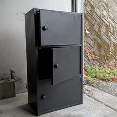 扉付き　カラーBOX 3段の画像