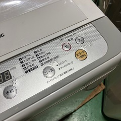 【Panasonic/5kg】パナソニック　洗濯機　白　ホワイト　家電【動作OK】の画像