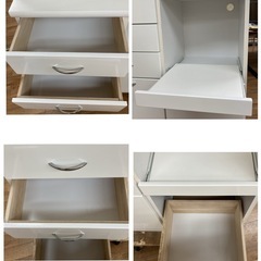 S174 ⭐ 大宝工業 キッチンボード 食器棚 スリムタイプ 幅89.5cm USED 要商品説明文の画像