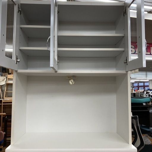 S174 ⭐ 大宝工業 キッチンボード 食器棚 スリムタイプ 幅89.5cm USED 要商品説明文