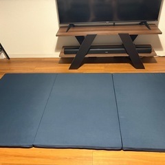 美品　ウレタンフォーム　マットレス　ネイビー　かための画像