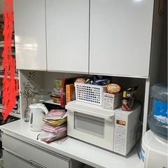 ★ジモティ割あり★ レンジボード  ホワイト  H208×D50×W121 クリーニング済み TC667 株式会社シィー・ネット｜製品情報