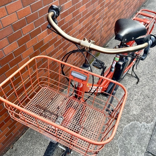 《売約済》【武蔵小山店】 ブリヂストン 自転車 電動自転車 電動アシスト STEPCRUZ ステップクルーズ シティサイクル 26インチ 前カゴ付き 通勤 通学 自転車 中古 stepcruz bridgestone BRIDGESTONE