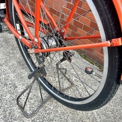 【武蔵小山店】 ブリヂストン 自転車 電動自転車 電動アシスト STEPCRUZ ステップクルーズ シティサイクル 26インチ 前カゴ付き 通勤 通学 自転車 中古 stepcruz bridgestone BRIDGESTONEの画像