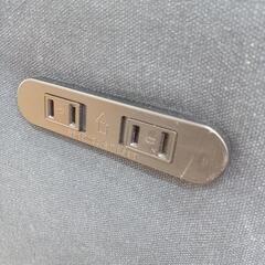 【リユースのサカイ八街店】★ジモティ割あり★ カウチソファー　オットマン付き　デニム　キャメル　クリーニング済　YJ7629の画像