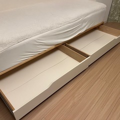 収納付きベットフレーム(シングル)の画像
