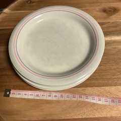 交渉中　大中小のプレートとサラダボウルのセットの画像