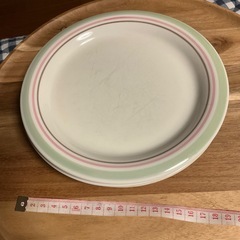 交渉中　大中小のプレートとサラダボウルのセットの画像