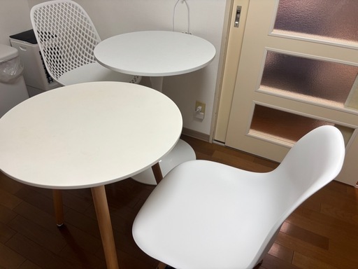 【4点セット】丸テーブル＆チェア 