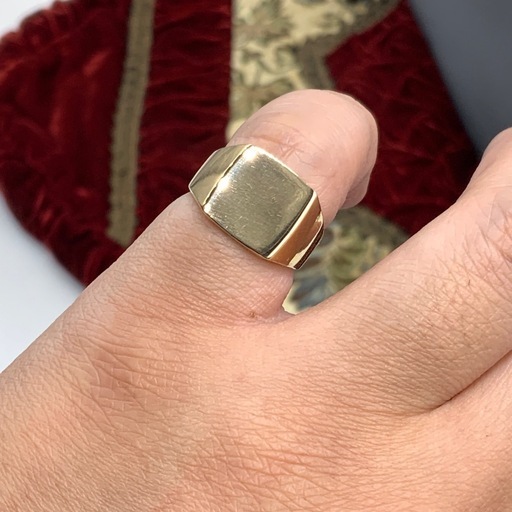 K18 印台　リング　9.8g 10.5号