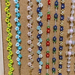 ハンドメイド ビーズブレスレット まとめ売り の画像