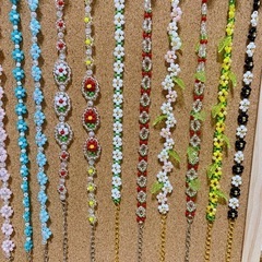 ハンドメイド ビーズブレスレット まとめ売り の画像