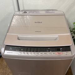R708 ☀️ ジモティー限定特別価格！ HITACHI 洗濯機 （洗濯10㎏) 18年製 BW-V100C ⭐ 動作確認済 ⭐ クリーニング済の画像